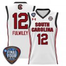 South Carolina Gamecocks Milaysia Fulwiley  #12 Final Four Patch   White