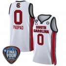 South Carolina Gamecocks Te-Hina Paopao  #0 Final Four Patch  All  White