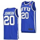 Spencer Johnson  #20 BYU Cougars NCAA Vapor Patch College  All  Royal