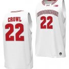 Steven Crowl  #22 Wisconsin Badgers College  All  White