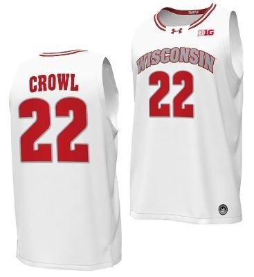 Steven Crowl  #22 Wisconsin Badgers College  All  White