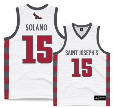 Steven Solano  #15 St. Johns University Vapor Patch NCAA   White