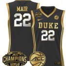 Taina Mair  #22 Duke Blue Devils 2025 ACC Champions Patch   Black Gold