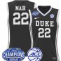 Taina Mair  #22 Duke Blue Devils 2025 ACC Champions Patch  All  Black
