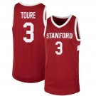 Tallis Toure  #3 Stanford Cardinal College  All  - Red