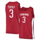 Tallis Toure  #3 Stanford Cardinal College  All  Red