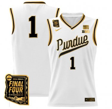 Team Blank Name  #1 Purdue Boilermakers Final Four Patch   White Gold