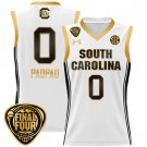 Te-Hina Paopao  #0 South Carolina Gamecocks Final Four Patch   White Gold