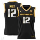 Tramon Mark  #12 Arkansas Razorbacks SEC Patch College   Black Gold