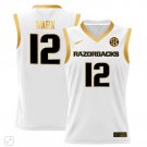 Tramon Mark  #12 Arkansas Razorbacks SEC Patch College   White Gold