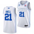 Trevin Knell  #21 BYU Cougars NCAA Vapor Patch College  All  White