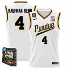 Trey Kaufman - Renn  #4 Purdue Boilermakers Final Four Patch   White