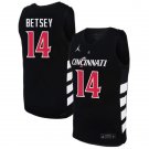 Tyler Betsey  #14 Cincinnati Bearcats 70s XII Patch   Black