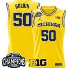 Vladislav Goldin  #50 Michigan Wolverines 2025 Big Ten Champions   Gold