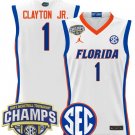 Walter Clayton Jr  #1 Florida Gators 2025 SEC Tournament Champions Patch  White