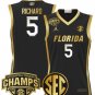Will Richard  #5 Florida Gators 2025 SEC Tournament Champions Patch  Black Gold