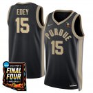 Zach Edey  #15 Purdue Boilermakers Final Four Patch   Black