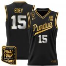 Zach Edey  #15 Purdue Boilermakers Final Four Patch   Black Gold