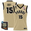 Zach Edey  #15 Purdue Boilermakers Final Four Patch   Gold