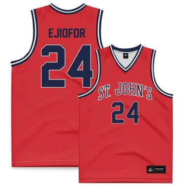 Zuby Ejiofor  #24 St. Johns University Vapor Patch NCAA   Red