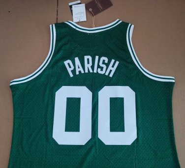 #00 Robert Parish Boston Celtics 1985-86 M&N Jersey green (heat pressed)