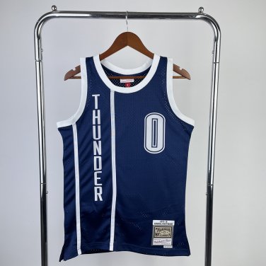 #0 Westbrook OKC 2015-16 M&N jersey blue (heat pressed)