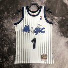 #1 Hardaway Magic 1993-94 M&N heat pressed jersey white