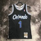 #1 Hardaway Magic 1994-95 M&N heat pressed jersey black