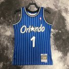 #1 Hardaway Magic 1994-95 M&N heat pressed jersey blue