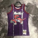#1 Mcgrady Raptors 1998-99 M&N heat pressed jersey purple