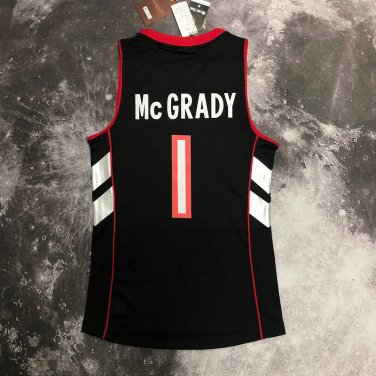 #1 Mcgrady Raptors 1999-00 M&N heat pressed jersey purple black