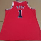 #1 Rose Bulls 2008-09 M&N jersey red (heat pressed)