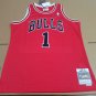 #1 Rose Bulls 2008-09 M&N jersey red (heat pressed)
