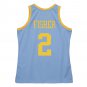 #2 Derek Fisher Minneapolis Lakers 2001-02  M&N jersey blue (heat pressed)