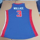 #3 Ben Wallace Detroit Pistons Dark Finals 2004 M&N Jersey blue (heat pressed)