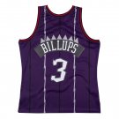 #3 Chauncey Billups Raptors 1997-98 M&N jersey purple (heat pressed)
