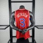 #3 Iverson 76ers 1996 97 M&N jersey red (heat pressed)
