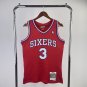 #3 Iverson 76ers 1996-97 M&N jersey red (heat pressed)_CM_1