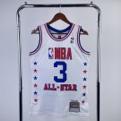 #3 Iverson 2003 All star games jersey white (heat pressed)
