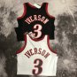 #3 Iverson M&N heat pressed jersey white