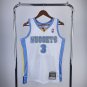 #3 Iverson Nuggets 2003 04 M&N jersey white (heat pressed)