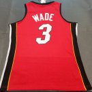 #3 Wade Heat 2005-06 M&N heat pressed jersey red with The trophy