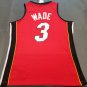 #3 Wade Heat 2005-06 M&N heat pressed jersey red with The trophy