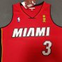 #3 Wade Heat 2005-06 M&N heat pressed jersey red with The trophy