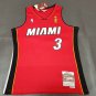 #3 Wade Heat 2005-06 M&N heat pressed jersey red with The trophy