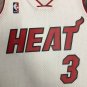 #3 Wade Heat 2005-06 M&N heat pressed jersey white