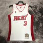 #3 Wade Heat 2005-06 M&N heat pressed jersey white