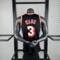 #3 Wade Miami Heat 2013-14 M&N retro jersey black (heat pressed)