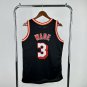 #3 Wade Miami Heat 2013-14 M&N retro jersey black (heat pressed)