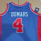#4  Joe Dumars Detroit Pistons Road 1988-89 M&N jersey blue (heat pressed)